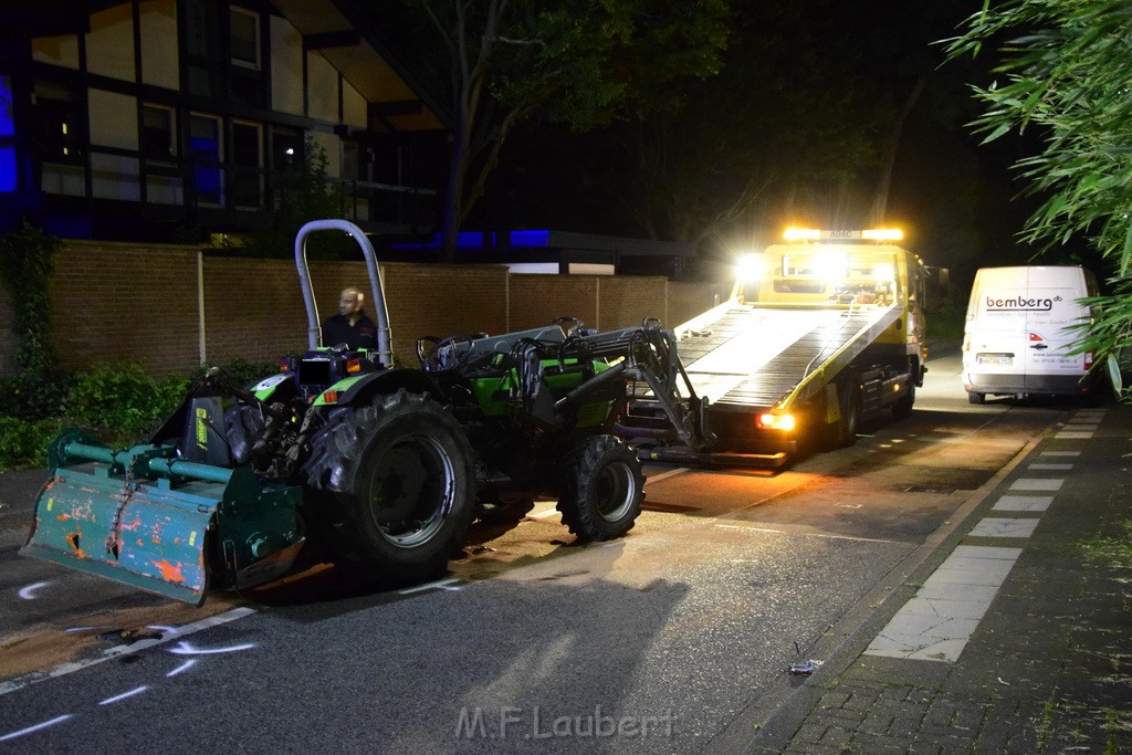 VU Krad Klein Traktor Koeln Hahnwald Bonner Landstr Unter den Birken P117.JPG - Miklos Laubert